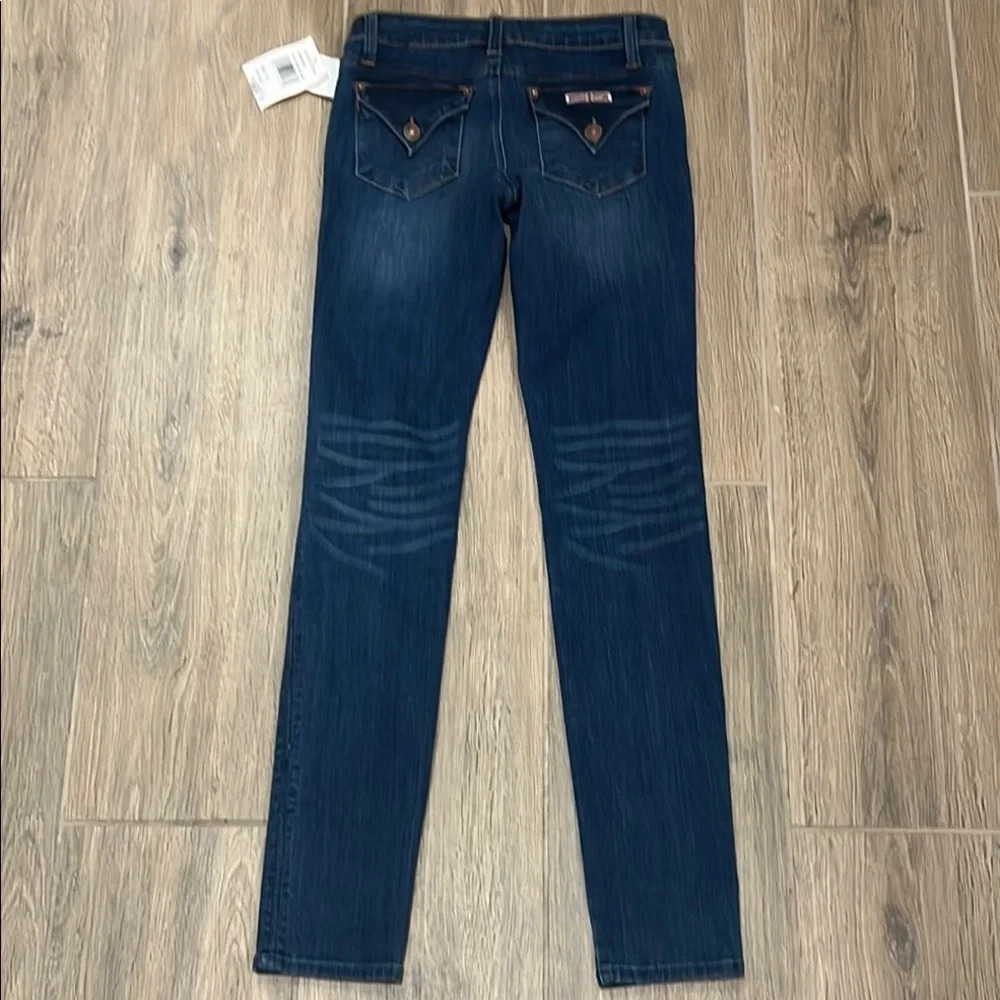 Hudson Jeans Collin Skinny Girls Blue Tapered Denim Bottoms Slim Vintage - Picture 14 of 14